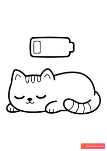 Котёнок восстанавливает заряд