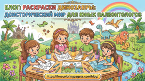 Раскраски динозавры доисторический мир для юных палеонтологов
