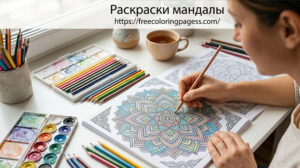 Раскраски мандалы