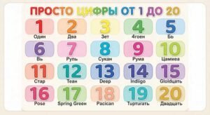 cifri ot 1 do 20