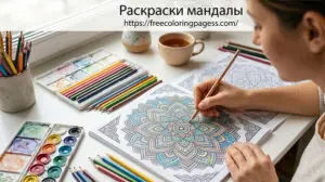 Раскраски мандалы